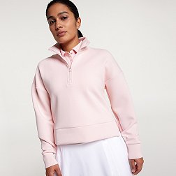 CALIA Women's Seamless Long Sleeve 1/4 Zip Golf Shirt