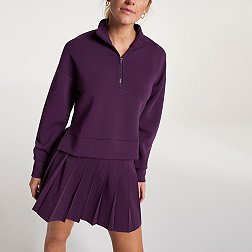 CALIA Women's Soft Scuba 1/4 Zip Golf Sweatshirt