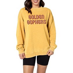 chicka-d Women's Minnesota Golden Gophers Gold Campus Crewneck Sweatshirt