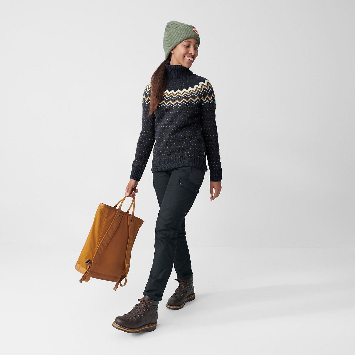 Fjallraven Women's Ovik Knit Roller Neck Sweater