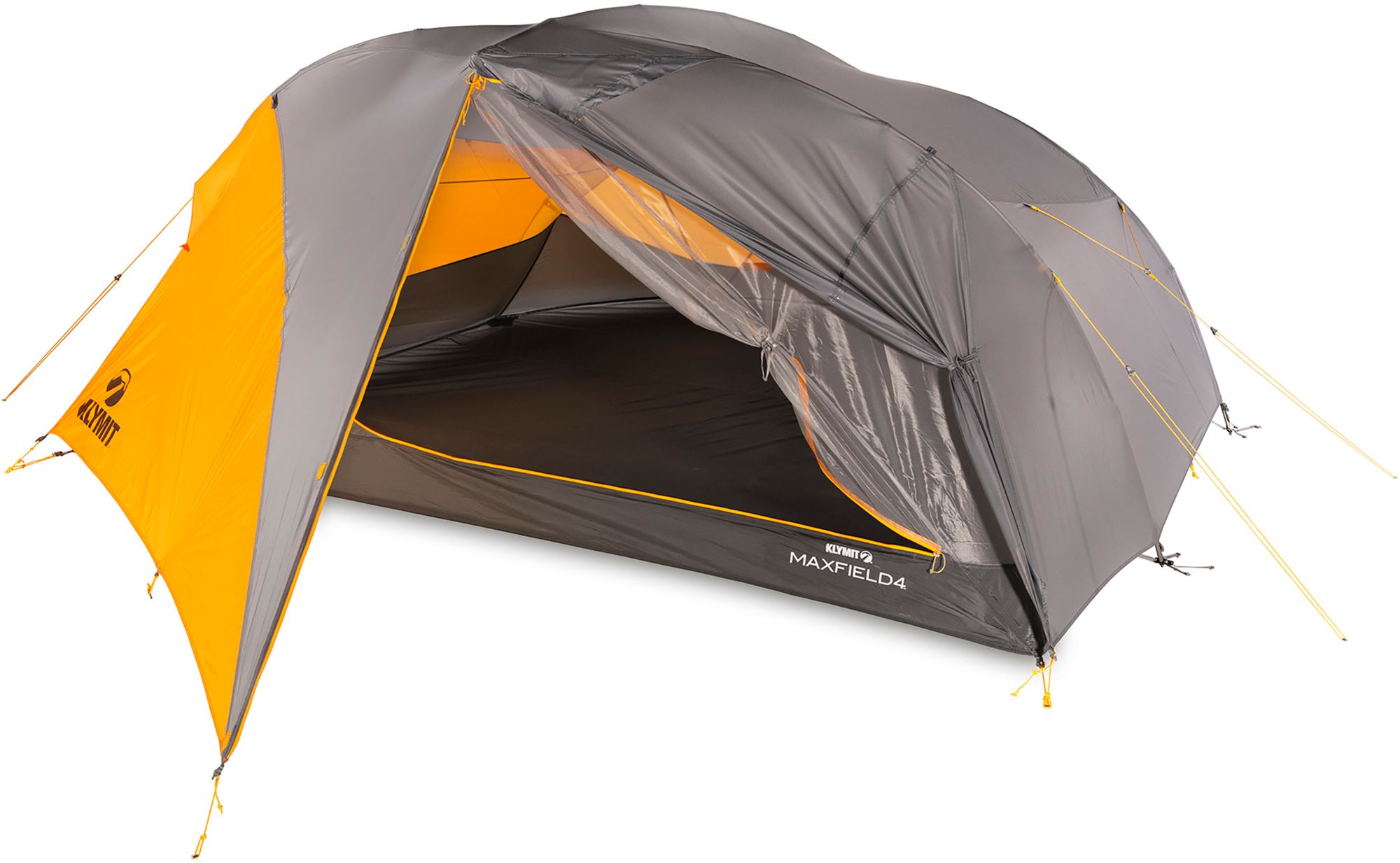Photos - Tent Klymit Maxfield 4 Person , Orange/Gray 23KLYUMXFLD4TNTXXCAT 