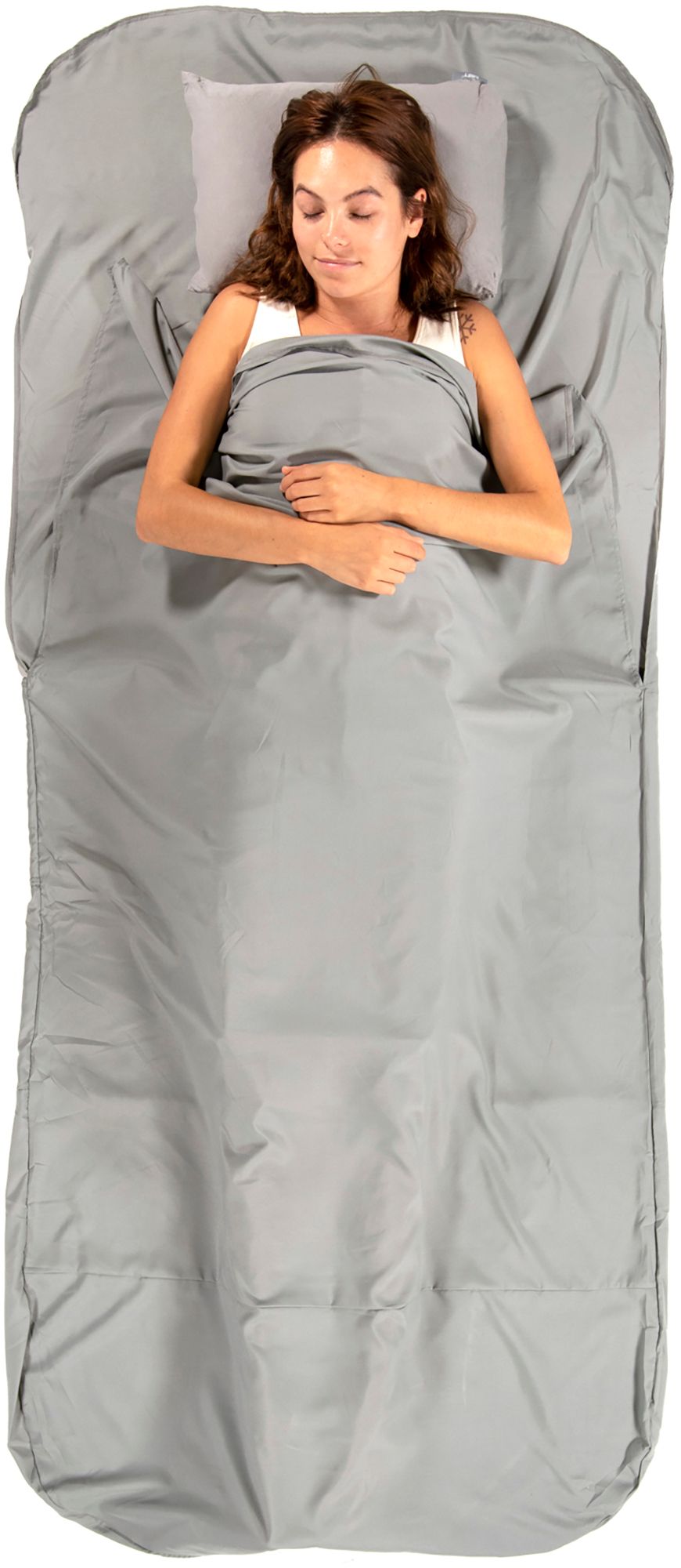 Photos - Bed Linen Klymit Nest Sleeping Bag Liner - XL, Grey 23KLYUNSTSLPNGBGLCSL 