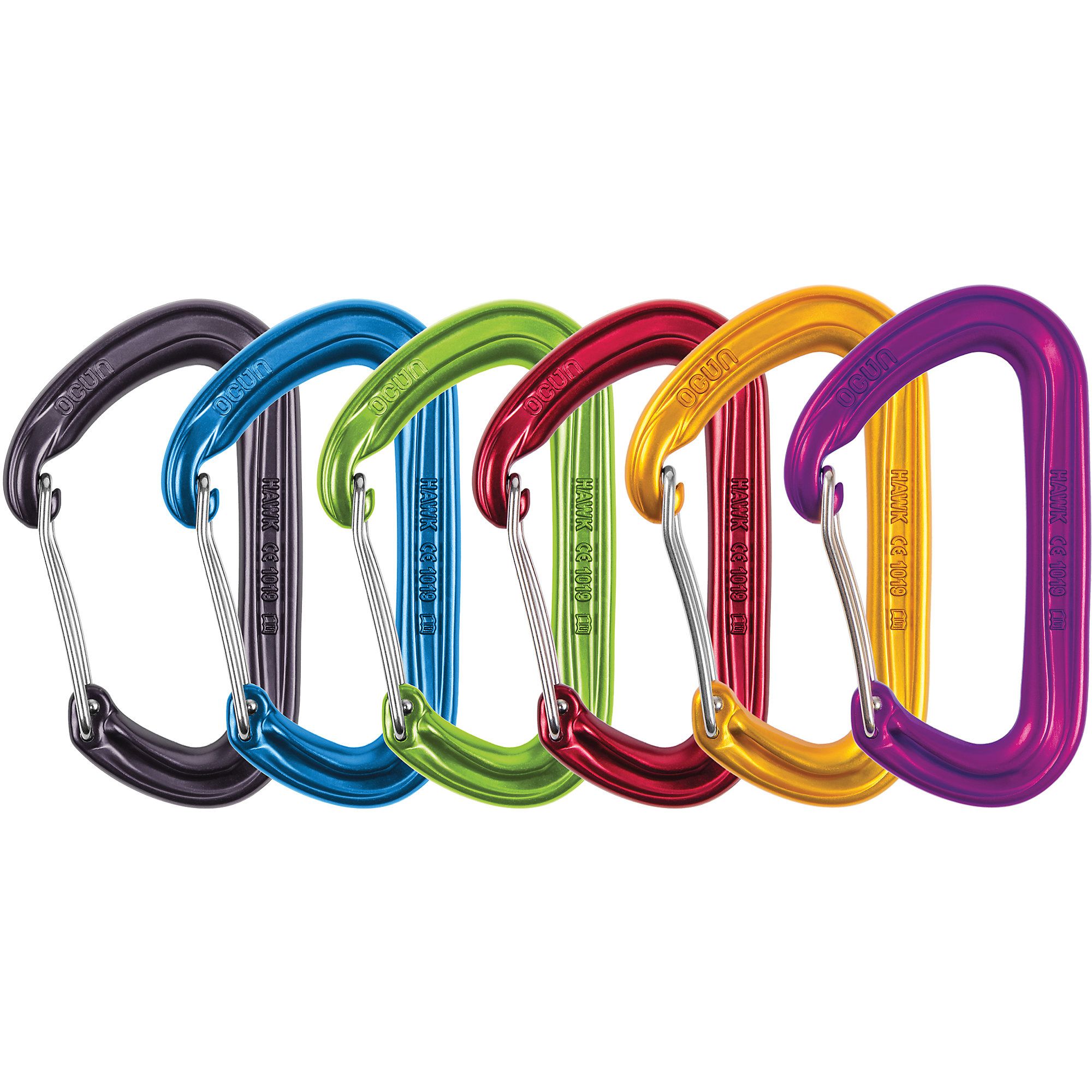Photos - Climbing Gear Ocun Hawk Wire Carabiner - 6 Pack 23KNCUHWKWRCRBNR6CAC 