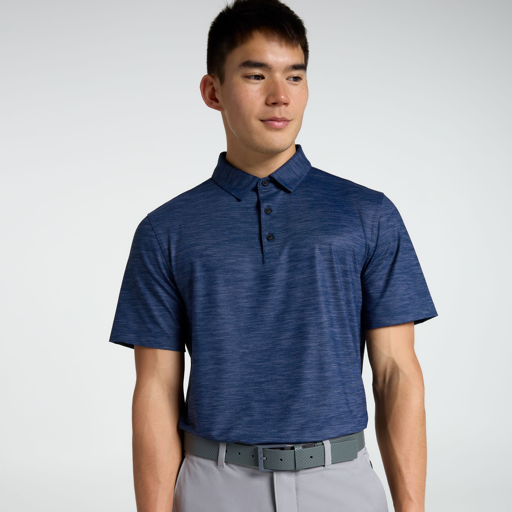 VRST Men's Golf Pivot Heather Polo