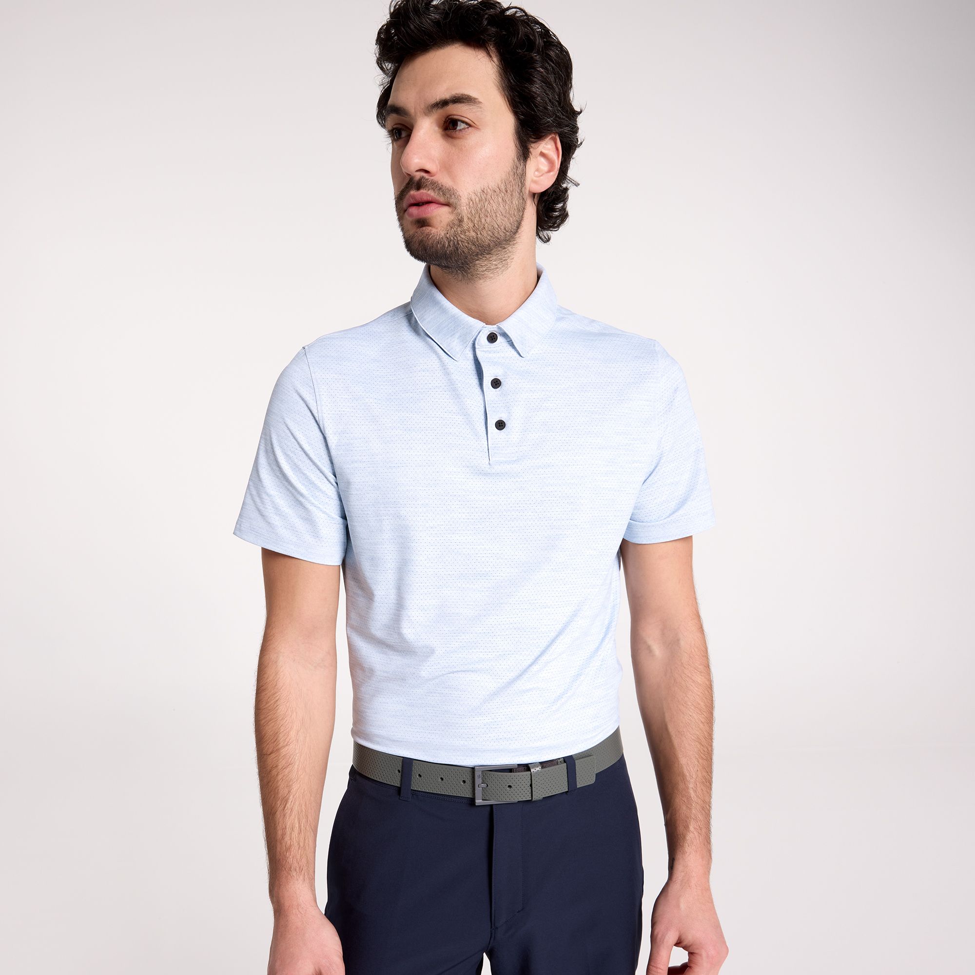 VRST Men's Golf Pivot Heather Polo