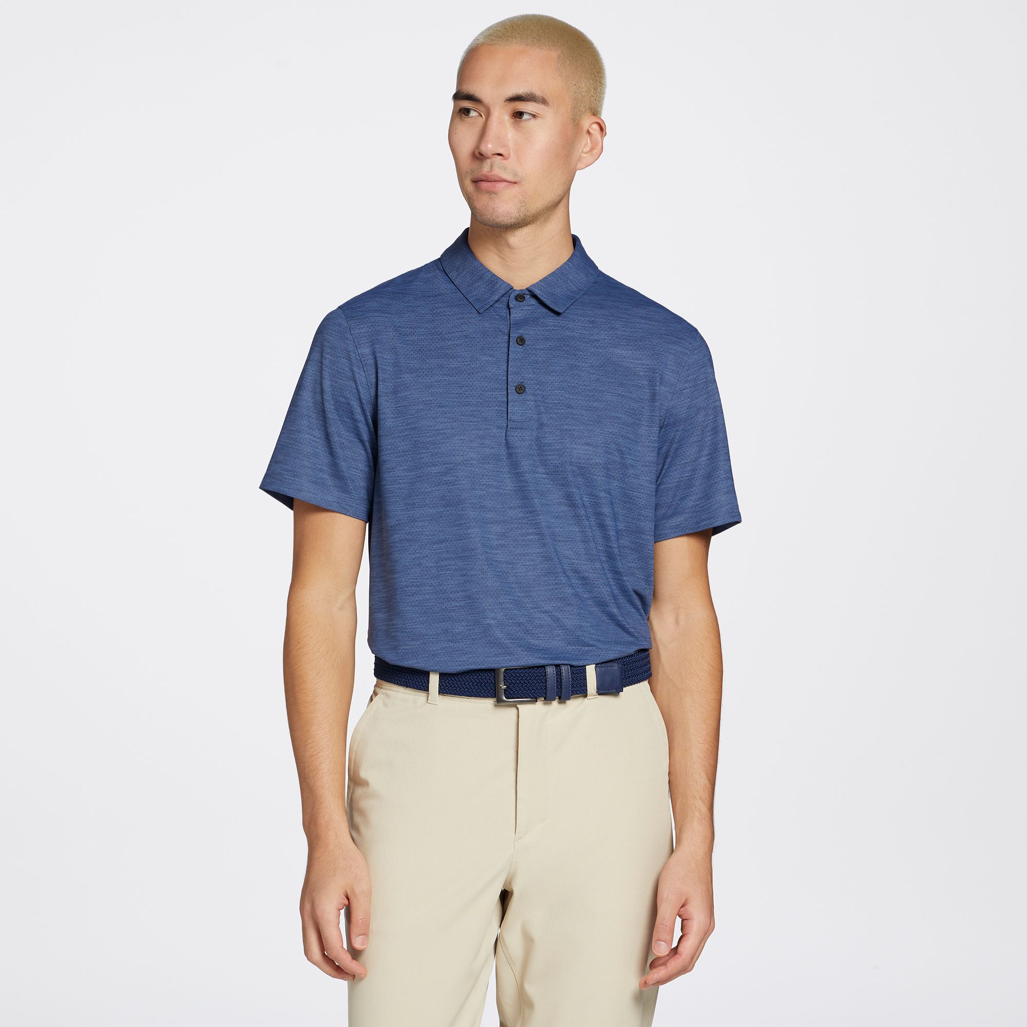VRST Men's Golf Pivot Heather Polo