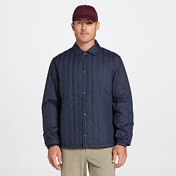 VRST Men's Linear Quilted Shirt Jacket