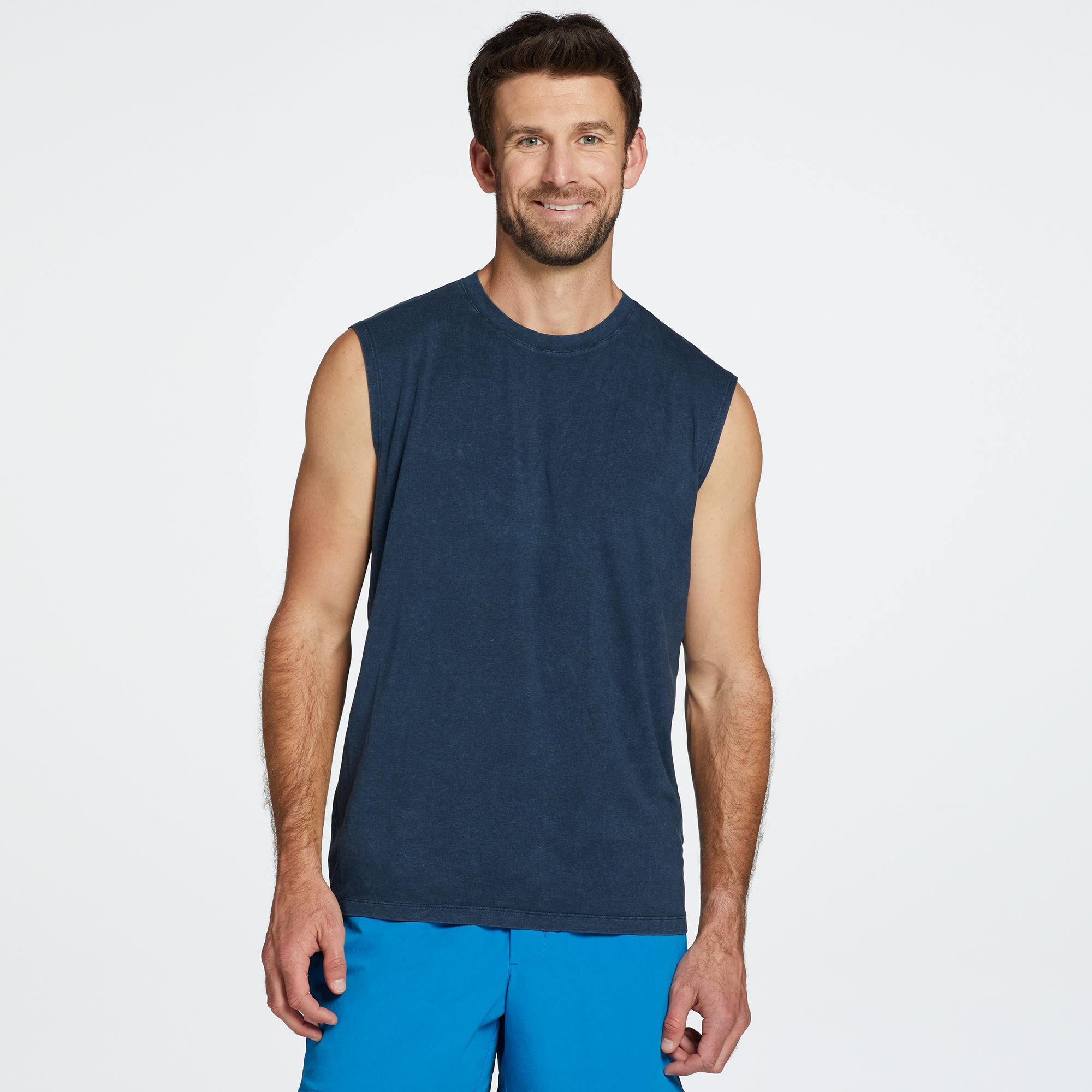 VRST Men's Essential Muscle Tank - Blue