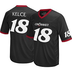 Retro Brand Men's Cincinnati Bearcats Travis Kelce #18 Black Replica Football Jersey