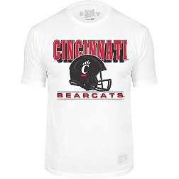 Retro Brand Men's Cincinnati Bearcats White Helmet T-Shirt