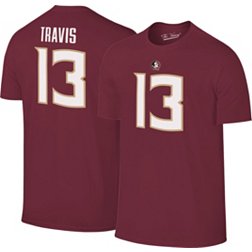 Retro Brand Men's Florida State Seminoles Jordan Travis #13 Garnet T-Shirt