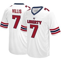 Retro Brand Men's Liberty Flames Malik Willis #7 White Replica Football Jersey