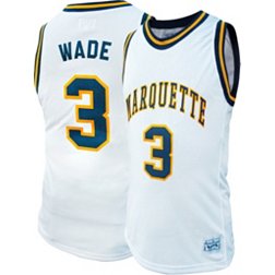 Retro Brand Men's Marquette Golden Eagles Dwyane Wade #3 White Replica Basketball Jersey