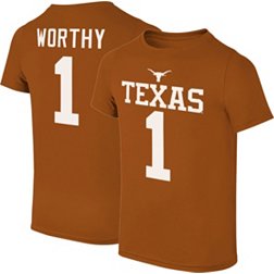 Retro Brand Men's Texas Longhorns Xavier Worthy #1 Burnt Orange T-Shirt