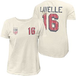 Original Retro Brand Women's USWNT 2023 Rose Lavelle #16 Off White T-Shirt