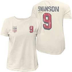 Original Retro Brand Women's USWNT Mallory Swanson #9 Off White T-Shirt