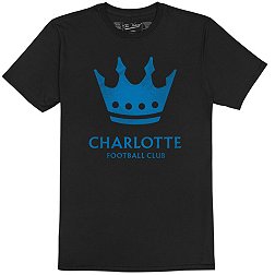 Retro Brand Youth Charlotte FC Logo Black T-Shirt