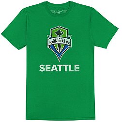 Retro Brand Youth Seattle Sounders Logo Green T-Shirt