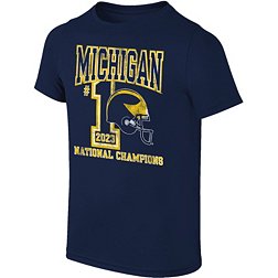 Original Retro Brand Youth 2023 College Football National Champions Michigan Wolverines #1 T-Shirt