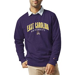League-Legacy Men's East Carolina Pirates Purple Heritage Crew Sweatshirt