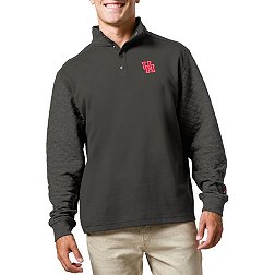 League-Legacy Men's Houston Cougars Grey Snap Up Quilted Jacket