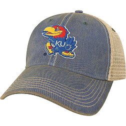 League-Legacy Men's Kansas Jayhawks Blue Old Favorite Adjustable Trucker Hat