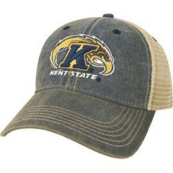 League-Legacy Adult Kent State Golden Flashes Navy Blue Old Favorite Adjustable Trucker Hat