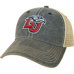 League-Legacy Adult Liberty Flames Navy Old Favorite Adjustable Trucker Hat