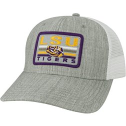 League-Legacy Adult LSU Tigers Grey Mid-Pro Trucker Hat