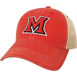 League-Legacy Adult Miami RedHawks Scarlet Old Favorite Adjustable Trucker Hat