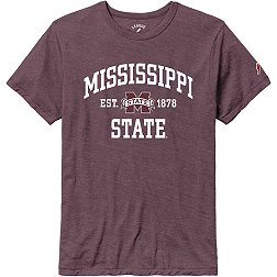 League-Legacy Men's Mississippi State Bulldogs Maroon Tri-Blend Victory T-Shirt