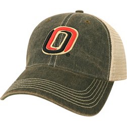 League-Legacy Adult Nebraska-Omaha Mavericks Black Old Favorite Adjustable Trucker Hat