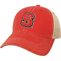 League-Legacy Men's NC State Wolfpack Red Old Favorite Adjustable Trucker Hat