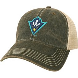 League-Legacy Adult UNC-Wilmington  Seahawks Black Old Favorite Adjustable Trucker Hat