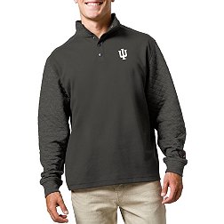 League-Legacy Men's Indiana Hoosiers Grey Snap Up Quilted Jacket
