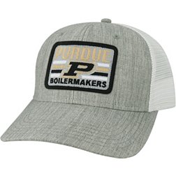 League-Legacy Adult Purdue Boilermakers Grey Mid-Pro Trucker Hat