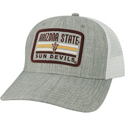 League-Legacy Adult Arizona State Sun Devils Grey Mid-Pro Trucker Hat