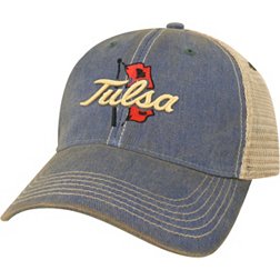 League-Legacy Adult Tulsa Golden Hurricane Blue Old Favorite Adjustable Trucker Hat