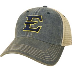 League-Legacy Adult East Tennessee State Buccaneers Navy Old Favorite Adjustable Trucker Hat