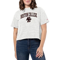 League-Legacy Women's Boston College Eagles White Intramural Midi T-Shirt