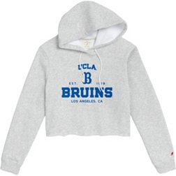 League-Legacy Women's UCLA Bruins Grey Cropped Hoodie