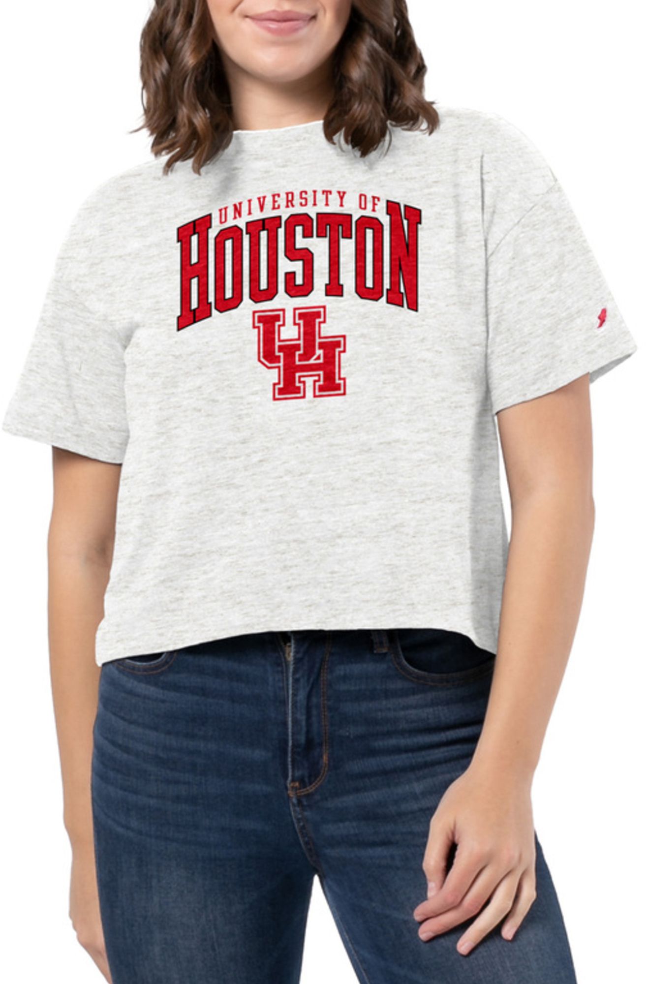 League-Legacy Women's Houston Cougars White Intramural Midi T-Shirt