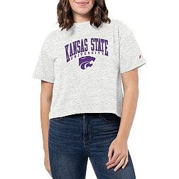 League-Legacy Women's Kansas State Wildcats White Intramural Midi T-Shirt