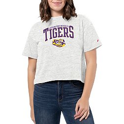 League-Legacy Women's LSU Tigers White Intramural Midi T-Shirt