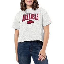 League-Legacy Women's Arkansas Razorbacks White Intramural Midi T-Shirt
