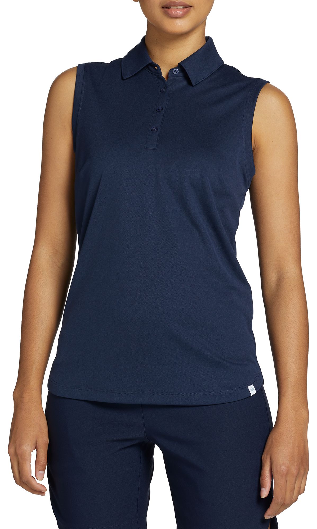 Walter Hagen Womans Clubhouse 5 Seersucker Pure White
