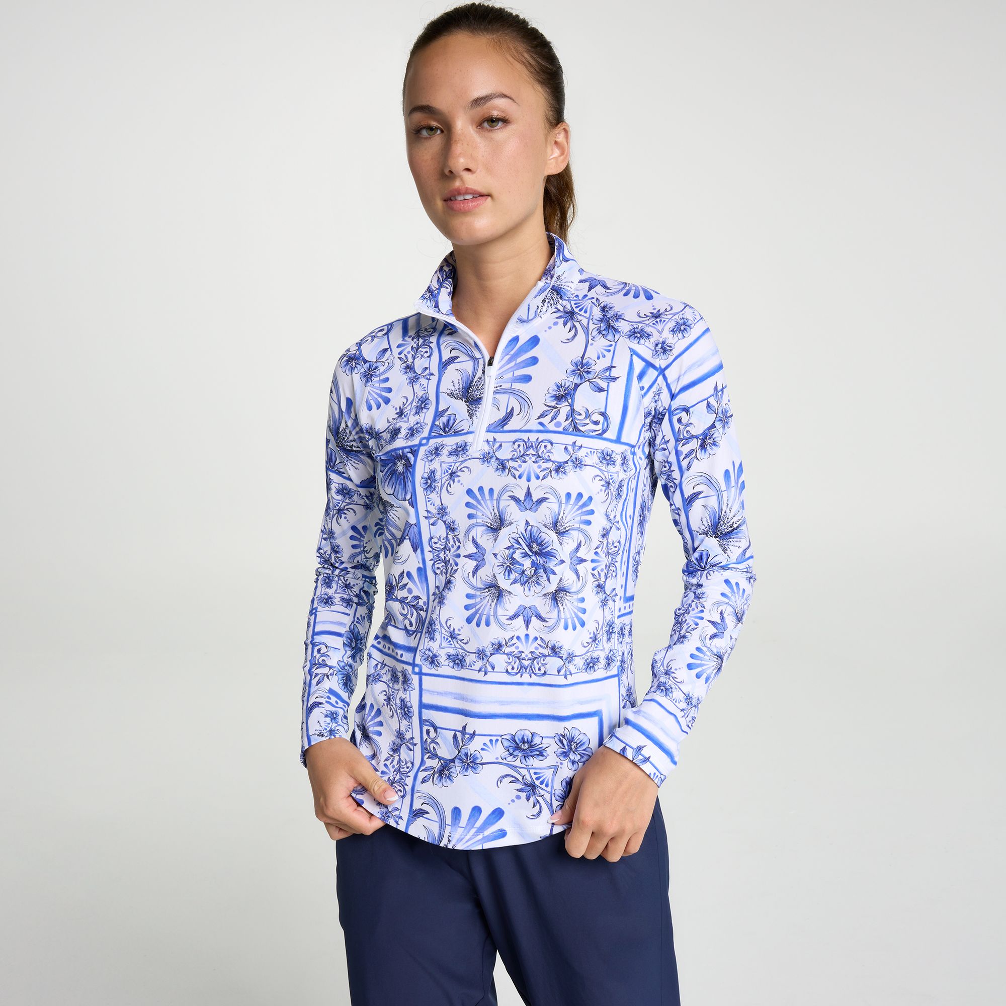 Walter Hagen Women's Performance 11 UV Suncover 1/4 Zip