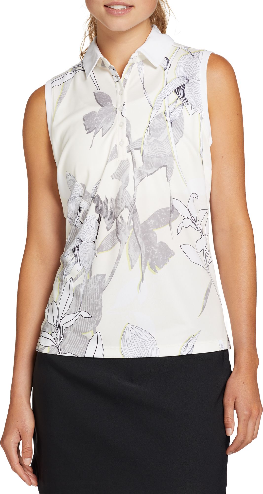 Walter Hagen Women's Printed Sleeveless Golf Polo