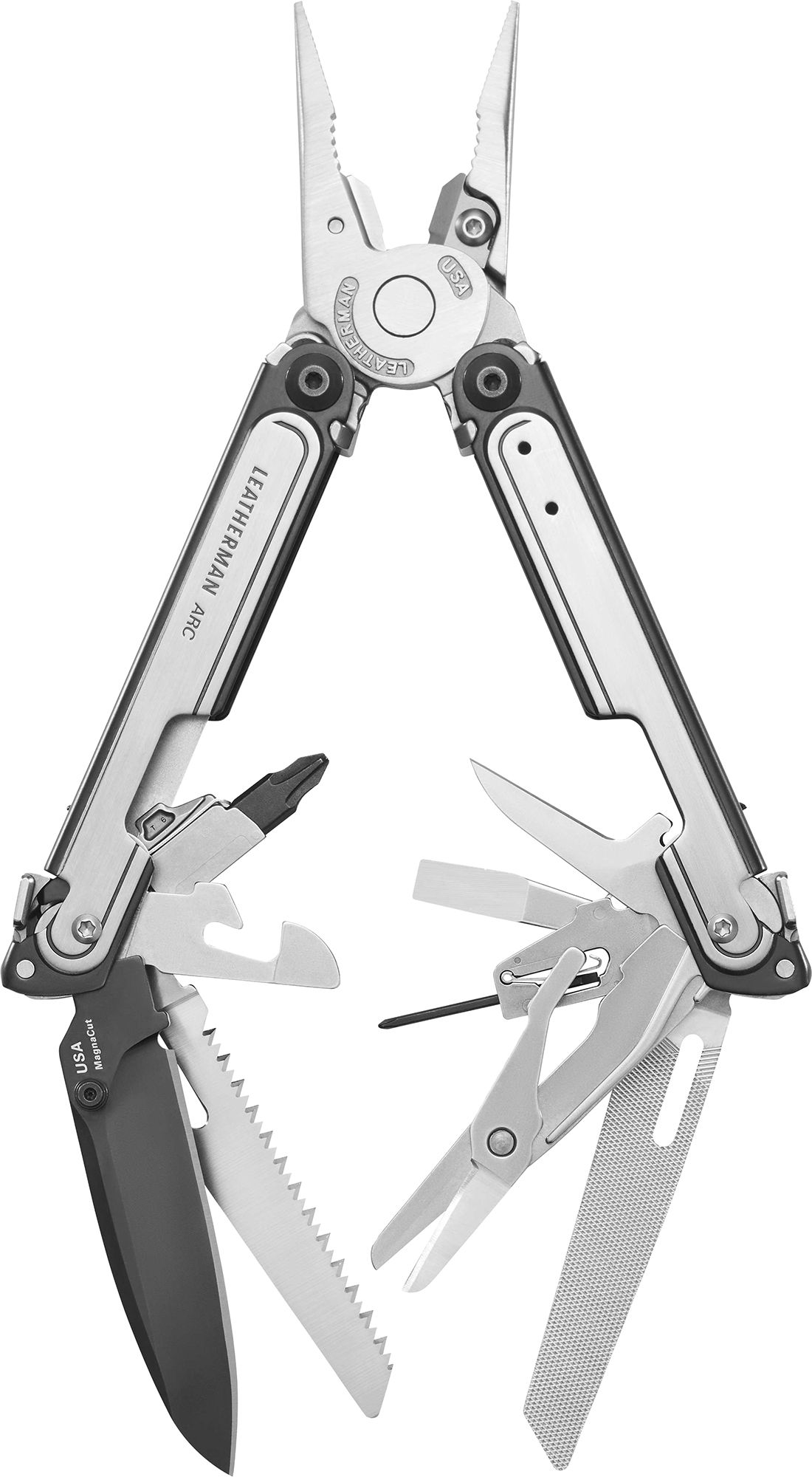 Photos - Other Leatherman ARC 21 Premium Multi-Tool, Stainless/Black 23LMNURC20PRMMMLTCUT 