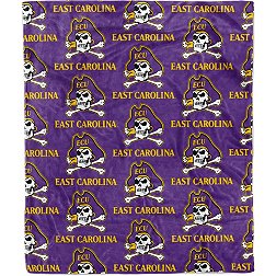 Logo Brands East Carolina Pirates Plush Blanket
